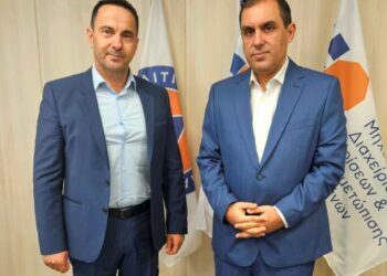 ΔΗΜΟΣ ΖΑΧΑΡΩΣ: Συνάντηση του Δημάρχου Κ. Μητρόπουλου με τον Υφυπουργό Κλιματικής Κρίσης και Πολιτικής Προστασίας