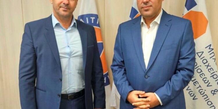 ΔΗΜΟΣ ΖΑΧΑΡΩΣ: Συνάντηση του Δημάρχου Κ. Μητρόπουλου με τον Υφυπουργό Κλιματικής Κρίσης και Πολιτικής Προστασίας