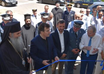 ΜΙΧΑΛΗΣ ΧΡΥΣΟΧΟΪΔΗΣ ΣΤΑ ΕΓΚΑΙΝΙΑ ΤΟΥ ΝΕΟΥ ΑΣΤΥΝΟΜΙΚΟΥ ΤΜΗΜΑΤΟΣ ΣΤΗΝ ΚΡΕΣΤΕΝΑ: “Οι πολίτες να αισθάνονται ότι το κράτος είναι εδώ, η Αστυνομία τους φυλάσσει και τους προφυλάσσει και καταπολεμά το έγκλημα”