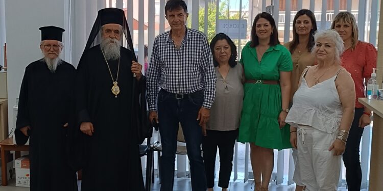 Επίσκεψη του Σεβασμιωτάτου Μητροπολίτου Ηλείας στα νέα Γραφεία της Διεύθυνσης Κοινωνικής Προστασίας & Υγείας