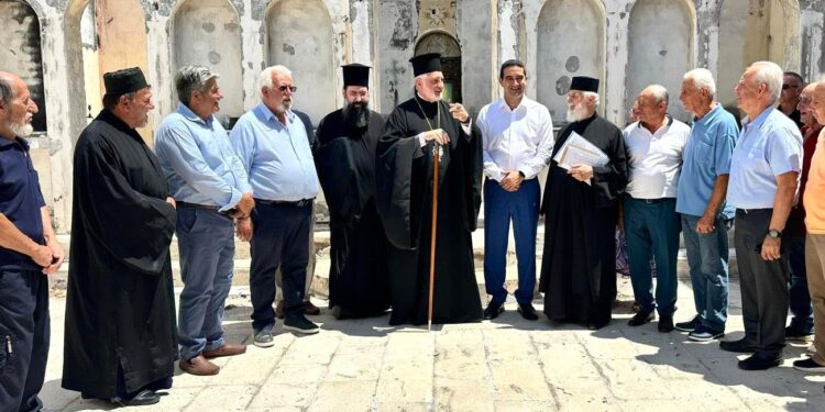 Ο Αρχιεπίσκοπος Αμερικής κ.κ. Ελπιδοφόρος στην Απιδούλα Πηνείας