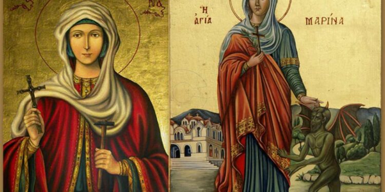 Σήμερα εορτάζεται η μνήμη της Μεγαλομάρτυρος Αγίας Μαρίνας