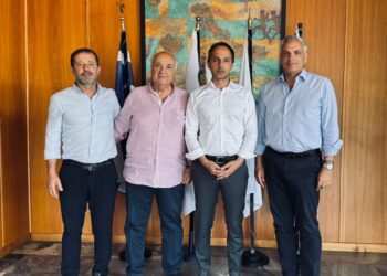 ΔΗΜΟΣ ΑΡΧΑΙΑΣ ΟΛΥΜΠΙΑΣ: Συνάντηση Άρη Παναγιωτόπουλου με τον πρόεδρο της  Ε.Ο.Μο.Π.