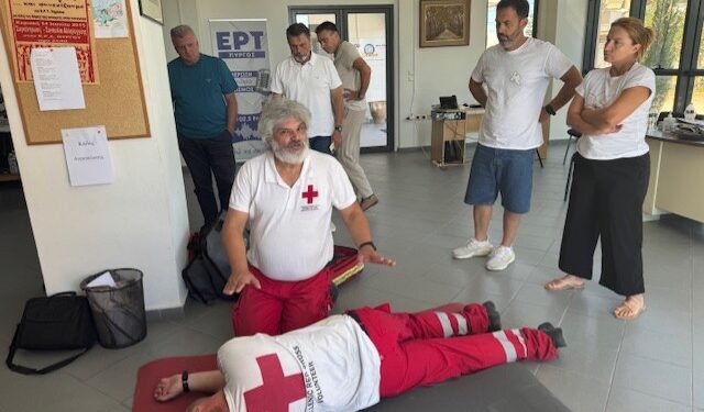 Ενημέρωση από τον Ερυθρό Σταυρό στους εργαζόμενους της ΕΡΤ Πύργου