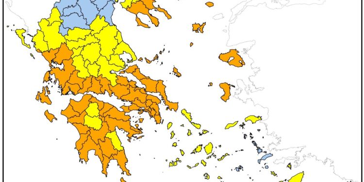 Πολύ υψηλός ο κίνδυνος πυρκαγιάς και για σήμερα Τρίτη σε όλη την Περιφέρεια Δυτικής Ελλάδας