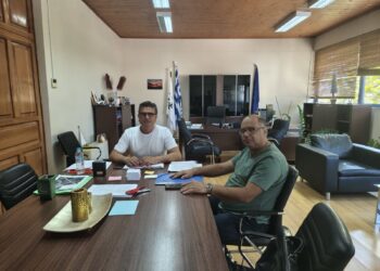 ΔΗΜΟΣ ΑΝΔΡΑΒΙΔΑΣ – ΚΥΛΛΗΝΗΣ: Εθιμοτυπική συνάντηση με το νέο Διοικητή της Δομής Φιλοξενίας Μεταναστών LM Village