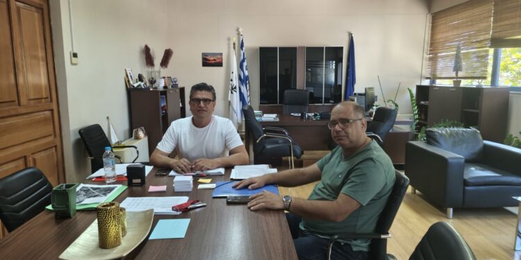 ΔΗΜΟΣ ΑΝΔΡΑΒΙΔΑΣ – ΚΥΛΛΗΝΗΣ: Εθιμοτυπική συνάντηση με το νέο Διοικητή της Δομής Φιλοξενίας Μεταναστών LM Village