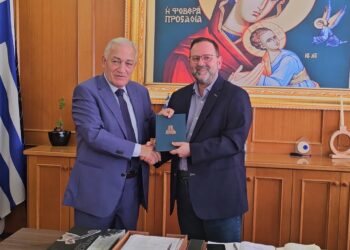 Π.Ε. ΗΛΕΙΑΣ: Εθιμοτυπική επίσκεψη του Προέδρου της ΚΕΔΕ κ. Λάζαρου Κυρίζογλου και του Αναπληρωτή Γραμματέα κ. Δημήτρη Καφαντάρη στον Αντιπεριφερειάρχη Ηλείας