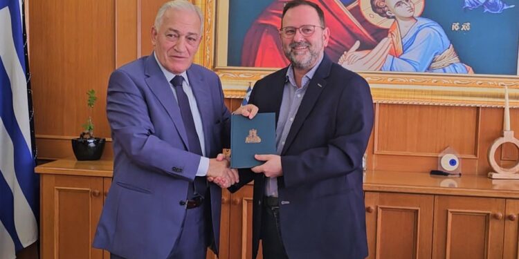Π.Ε. ΗΛΕΙΑΣ: Εθιμοτυπική επίσκεψη του Προέδρου της ΚΕΔΕ κ. Λάζαρου Κυρίζογλου και του Αναπληρωτή Γραμματέα κ. Δημήτρη Καφαντάρη στον Αντιπεριφερειάρχη Ηλείας