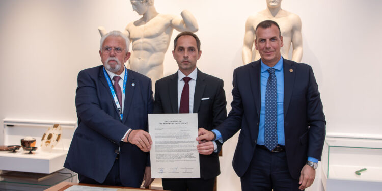 Ολυμπία – Ήλιδα – Σπάρτη: Υπέγραψαν την Ολυμπιακή Εκεχειρία