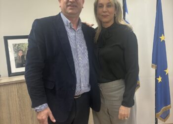 ΔΗΜΟΣ ΑΝΔΡΑΒΙΔΑΣ – ΚΥΛΛΗΝΗΣ: Συνάντηση Γιάννη Λέντζα με την Υφυπουργό Τουρισμού