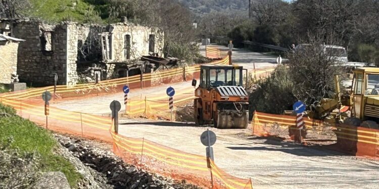 Ολοκληρώνεται το έργο της προσωρινής παράκαμψης επί της Ε.Ο. 111