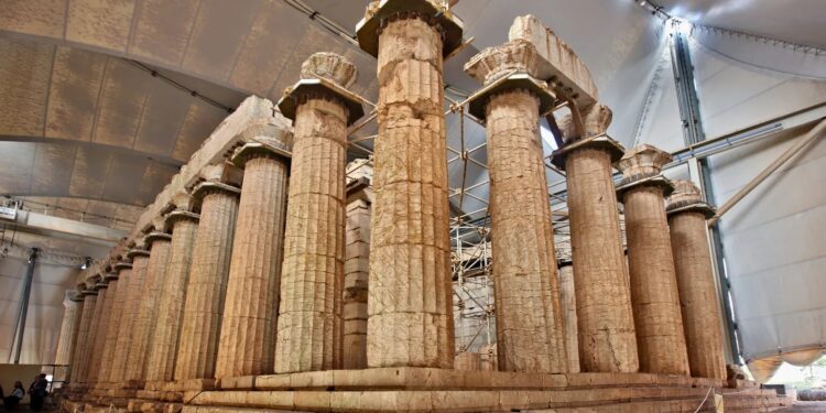 Εργασίες  αποκατάστασης και ανάδειξης του Ναού του Επικούριου Απόλλωνα
