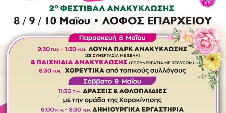 ΑΝΘΕΣΤΗΡΙΑ 2026» ΚΑΙ «2ο ΦΕΣΤΙΒΑΛ ΑΝΑΚΥΚΛΩΣΗΣ» ΣΤΟΝ ΔΗΜΟ ΠΥΡΓΟΥ