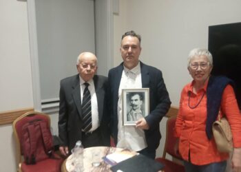 O ΠΥΡΓΙΟΣ ΙΣΤΟΡΙΚΟΣ ΘΕΟΔΩΡΟΣ ΛΑΜΠΡΟΣ ΣΤΗΝ ΣΤΕΓΗ ΓΡΑΜΜΑΤΩΝ “ΚΩΣΤΗΣ ΠΑΛΑΜΑΣ” ΣΤΗΝ ΠΑΤΡΑ: “Ο Γεωργάκης Ολύμπιος υπήρξε ένας αληθινός και αγνός αγωνιστής του 1821”