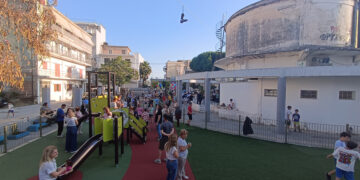 ΔΗΜΟΣ ΠΥΡΓΟΥ: Εγκαινιάστηκε η νέα παιδική χαρά στην πλατεία Δεξαμενής!