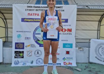 Πρώτη η Ηλεία Ευγενία Τζεβελέκου στα 400 και 800 μέτρα αντίστοιχα στους 38ους Πανελλήνιους Αγώνες Στίβου Διαχρονικών Αθλητών