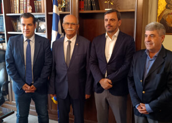 ΔΗΜΟΣ ΠΥΡΓΟΥ: Συνάντηση Θάνου Πλεύρη και Στάθη Καννή στο Λάτσειο Δημοτικό Μέγαρο